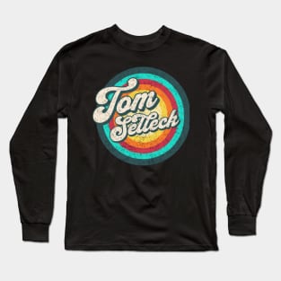 tom/ name in rainbow circle Long Sleeve T-Shirt